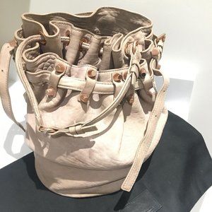 Alexander Wang Diego bag in beige and rosegold hardware